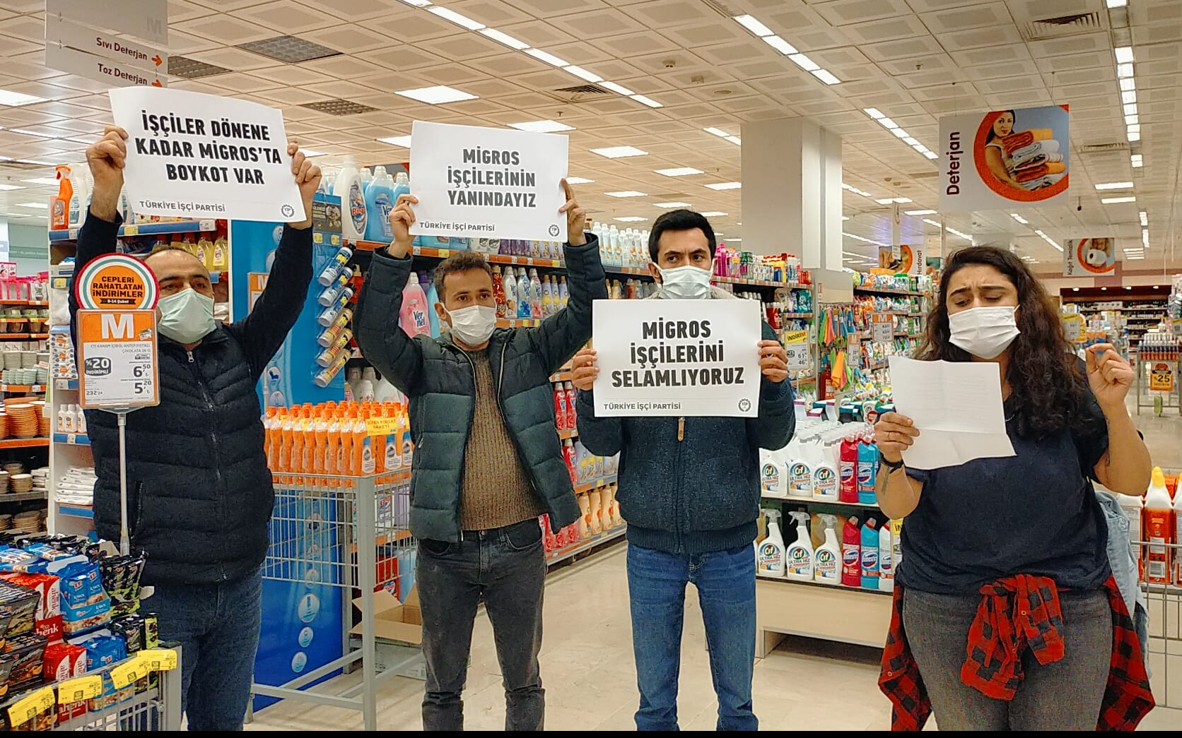 Migros mağazalarında boykot çağrısı