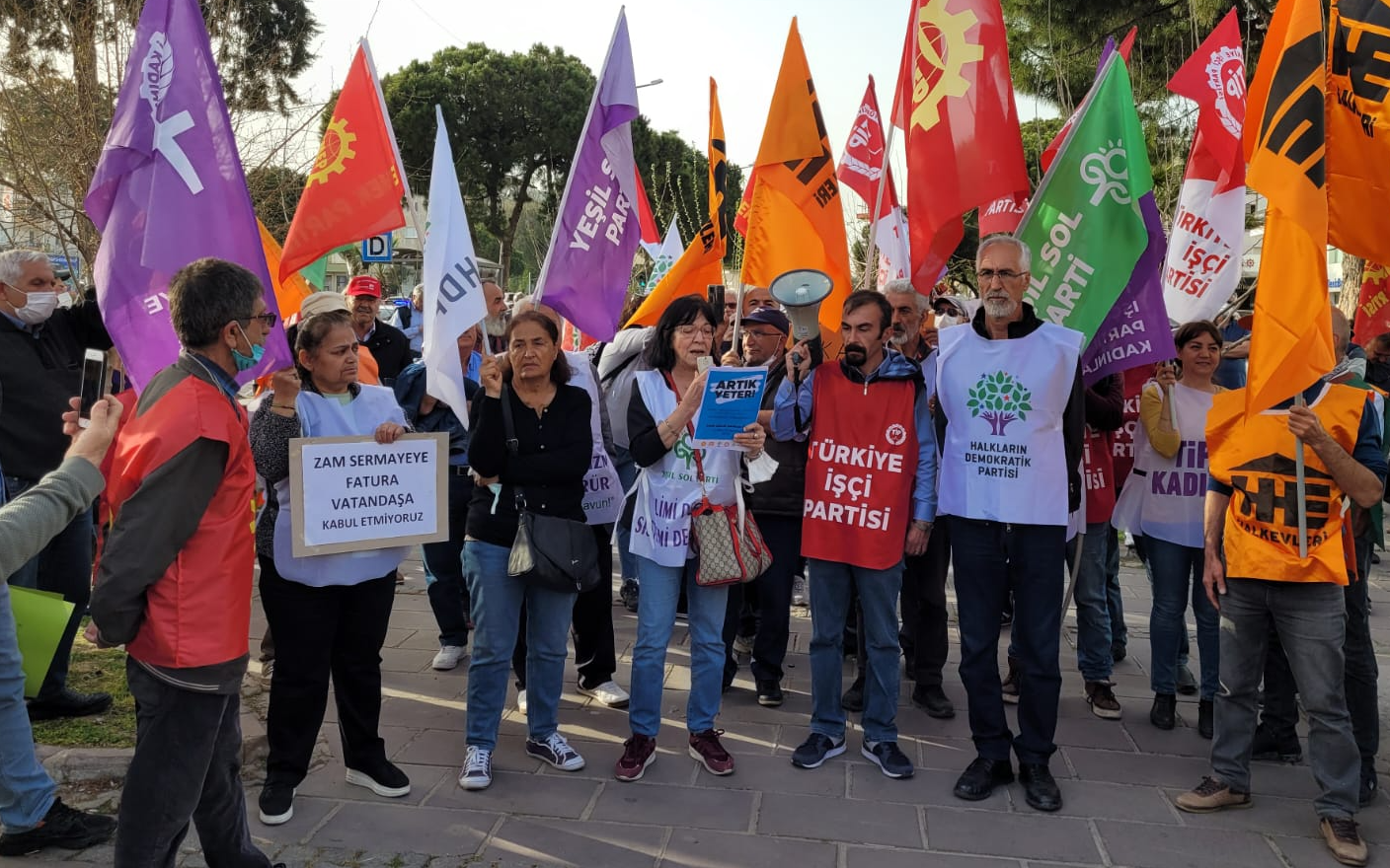 Didim'de zamlara karşı ortak eylem