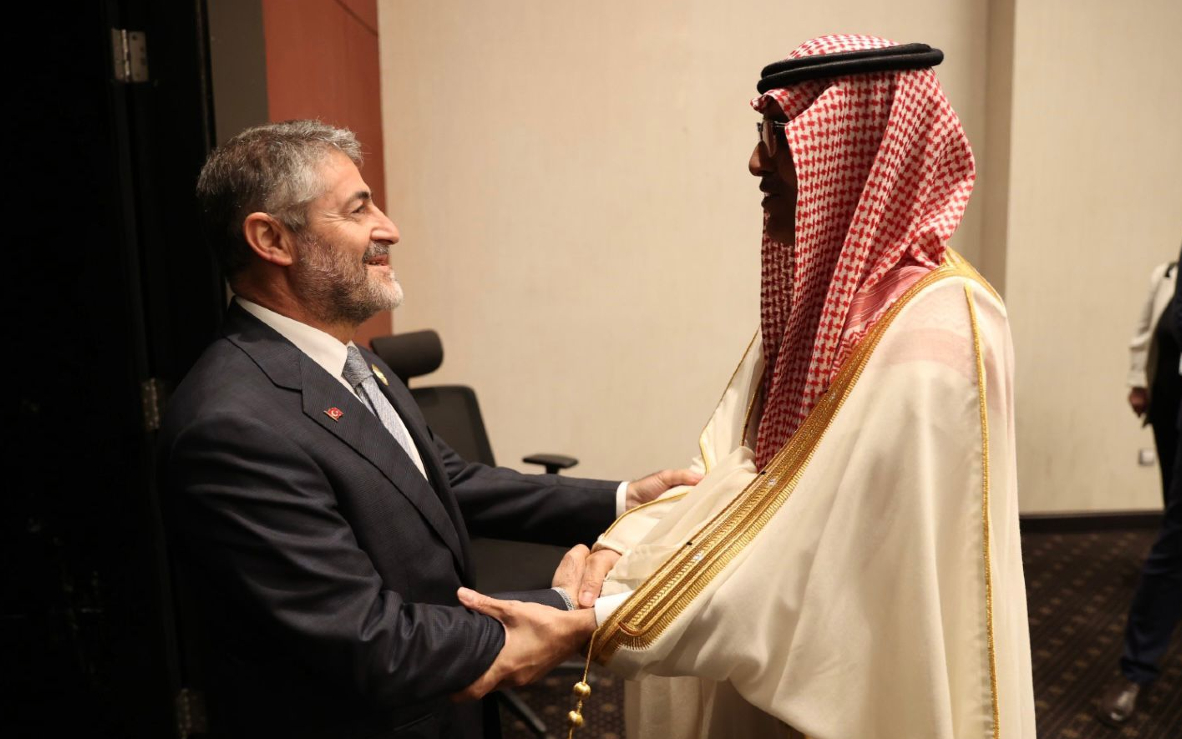 Nebati, Suudi Arabistan Maliye Bakanı ile görüştü