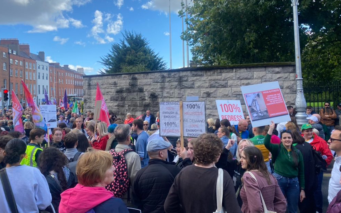 İrlanda'da hayat pahalığı protestosu