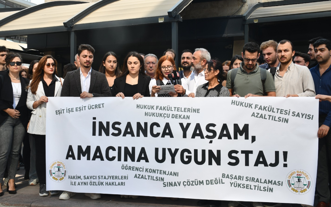 Stajyer avukatlar haklarını almak için AKP iktidarına seslendi