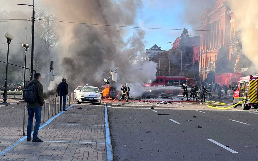 Kiev'de patlama iki patlama meydana geldi