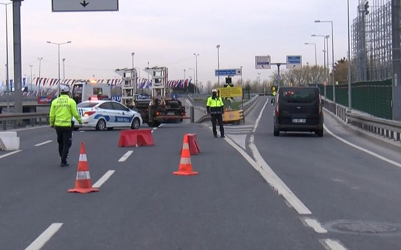 İstanbul'da bazı yollar trafiğe kapatıldı