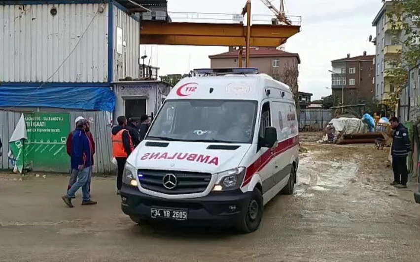 Sancaktepe metro inşaatında 1 işçi yaralandı
