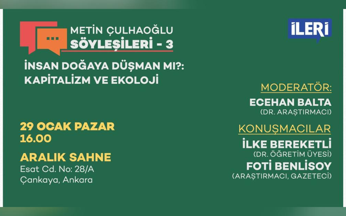 Metin Çulhaoğlu Söyleşileri’nin üçüncüsü 29 Ocak’ta düzenlenecek