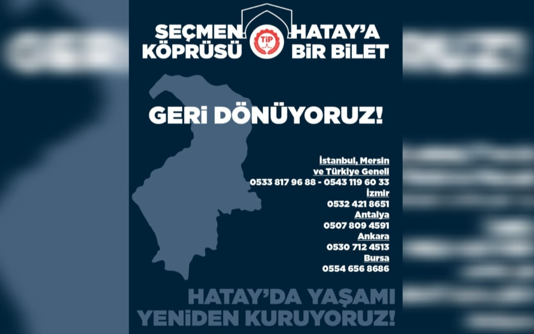 TİP ikinci turda da 'Seçmen Köprüsü' kampanyasına devam ediyor