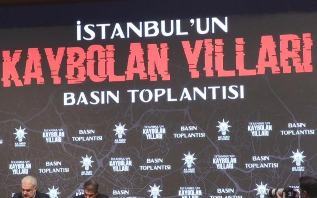AKP 'İstanbul'un Kaybolan Yılları' başlığıyla toplantı düzenledi