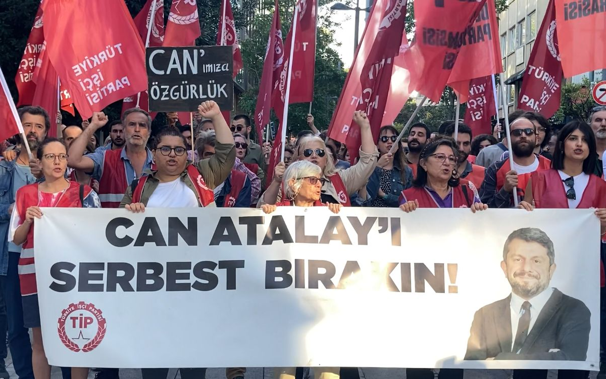 TİP İstanbul il Örgütü'den 'Can Atalay'a özgürlük' eylemi