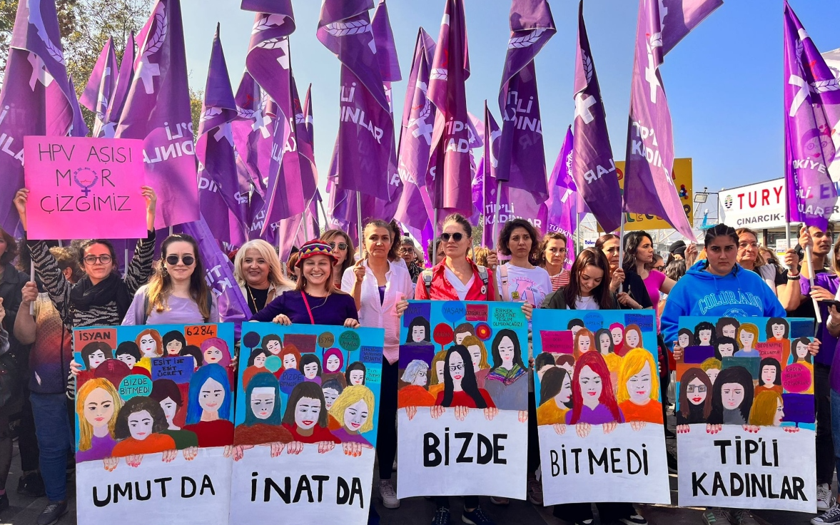 TİP'li Kadınlar'dan Kadıköy'de 'özgürlük' buluşması