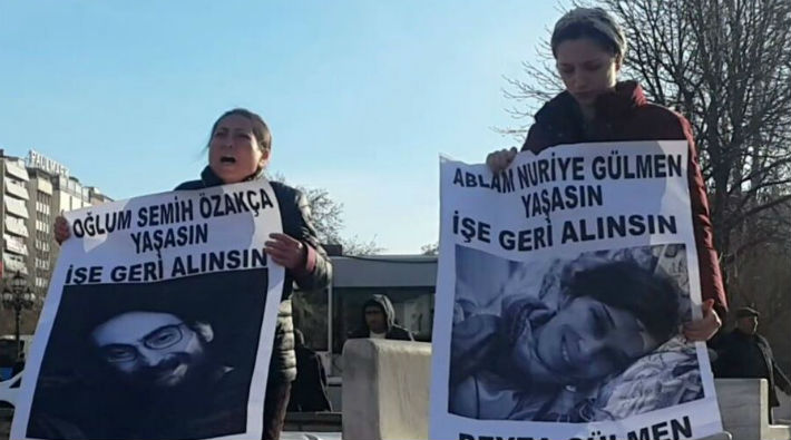 Polis Semih Özakça'nın annesini yerde sürükleyerek gözaltına aldı