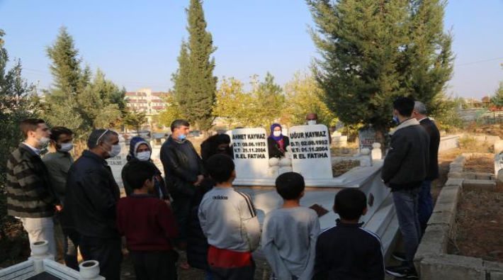 Polis kurşunuyla öldürülen 12 yaşındaki Uğur Kaymaz mezarı başında anıldı