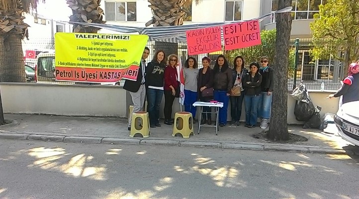 İlerici Kadınlar’dan direnişteki Kastaş işçilerine destek ziyareti