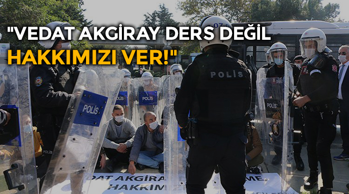 Polis Bimeks işçilerine saldırdı: 'Vedat Akgiray ders değil hakkımızı ver'