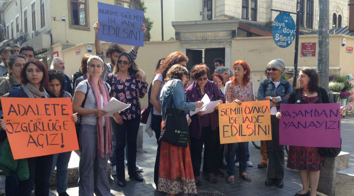 Barış Akademisyenleri Semih Özakça ve Nuriye Gülmen için açlık grevi nöbetine başladı