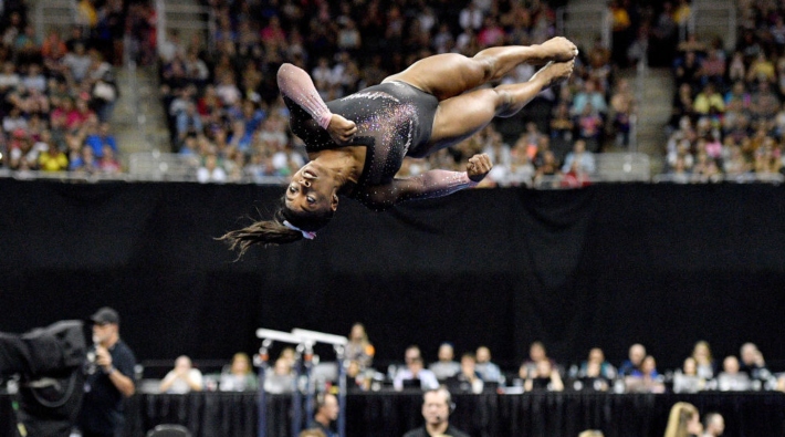 ABD'li jimnastikçi Simone Biles yaptığı hareketle tarihe geçti