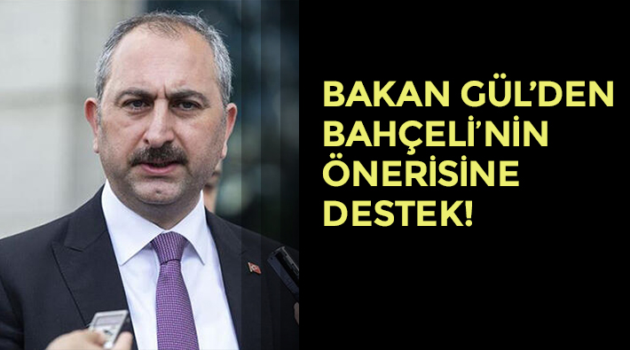 Adalet Bakanı Gül'den 'AYM kaldırılsın' önerisine destek! 