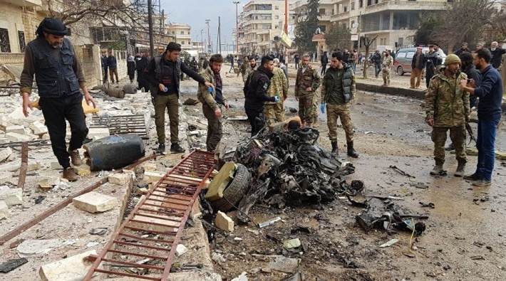 Afrin'de bomba yüklü araç patladı: 1 ölü