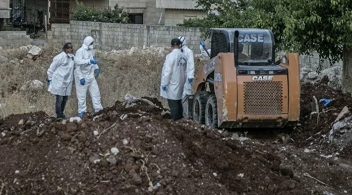 Afrin'de toplu mezar bulundu: 35 kişinin cansız bedenine ulaşıldı