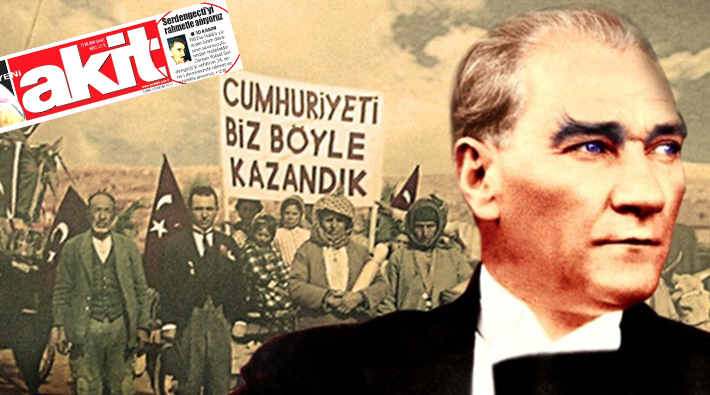 Akit, 10 Kasım kapağında Atatürk'e küfredeni andı