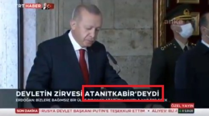 Akit TV'den sonra TRT'den de skandal: 'Anıtkabir' yazamadılar... 