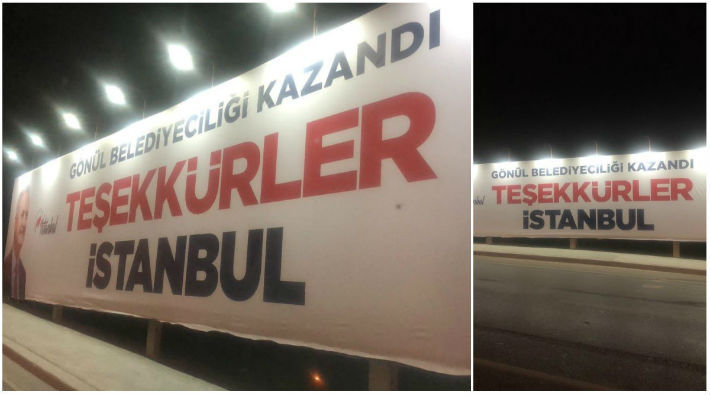 AKP'den İstanbul'da 'oldu bitti' girişimi: İBB eliyle önce pankartlar asıldı, ardından kaldırıldı