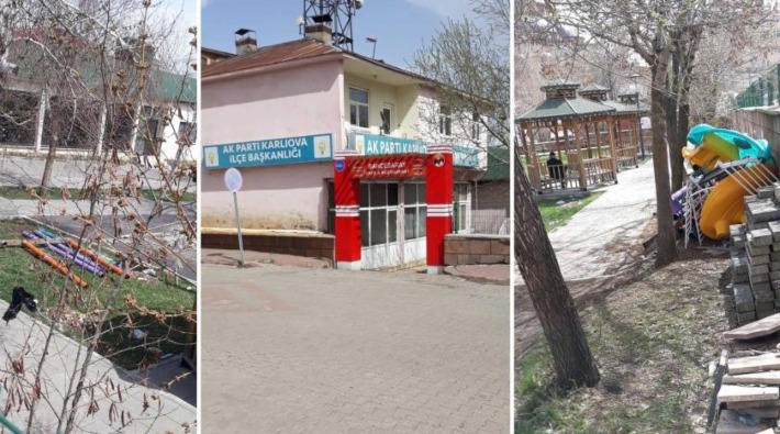 AKP'li belediye, ilçedeki tek çocuk parkını kaldırdı
