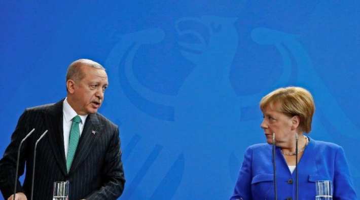 Almanya Başbakanı Merkel, Erdoğan'la görüştü 