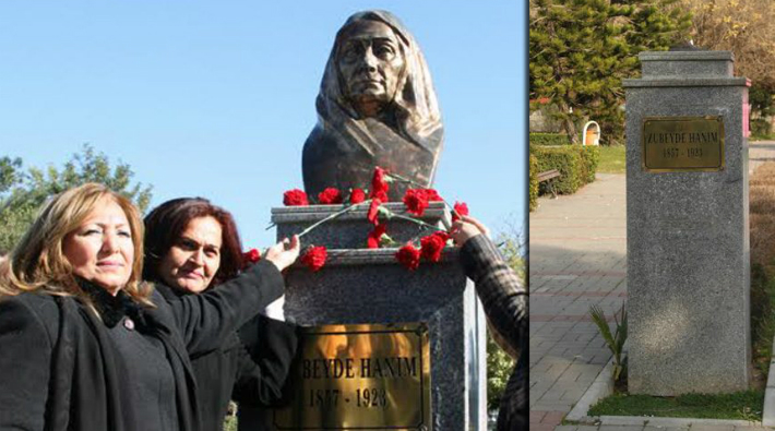 Atatürk'ün annesi Zübeyde Hanımın anıtı parçalandı