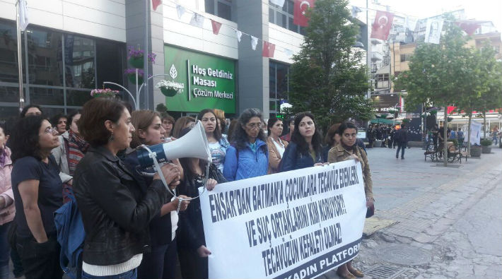 Ankara Kadın Platformu, Batman'daki cinsel istismar skandalını protesto etti