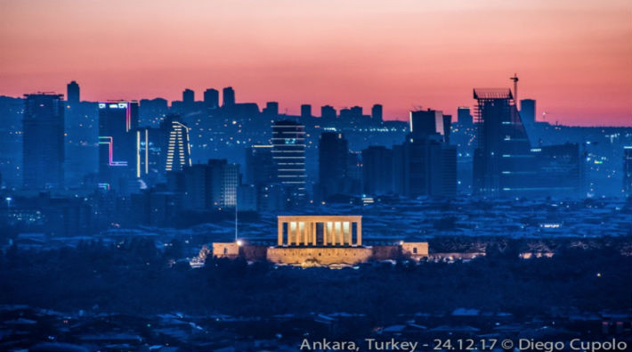 İtalyan gazeteciden Ankara için 'kartpostal' gibi fotoğraf
