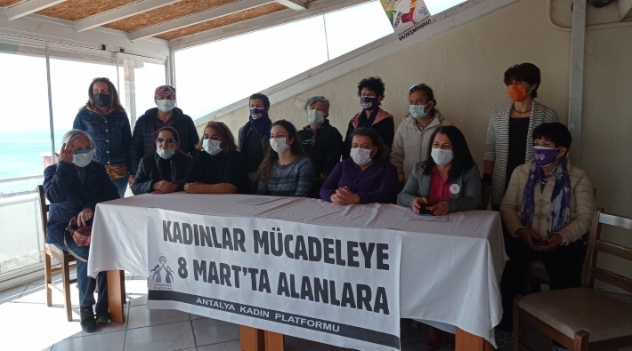 Antalya Kadın Platformu, 8 Mart’ta alanlara çağırdı