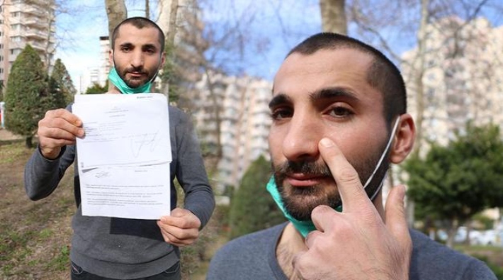 Antalya'da darp edildiği için şikayetçi olan kuryeye para cezası