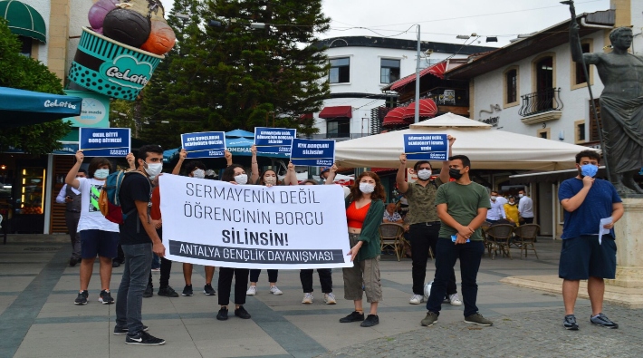 Antalya Gençlik Dayanışması: Sermayenin değil öğrencilerin borcu silinsin