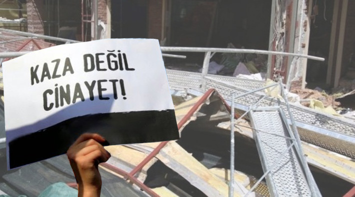 Antep'te inşaat iskelesi çöktü: 2 işçi hayatını kaybetti, 2 işçi ağır yaralandı
