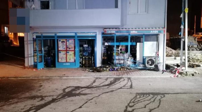 Arnavutköy’de bir markete bombalı saldırı