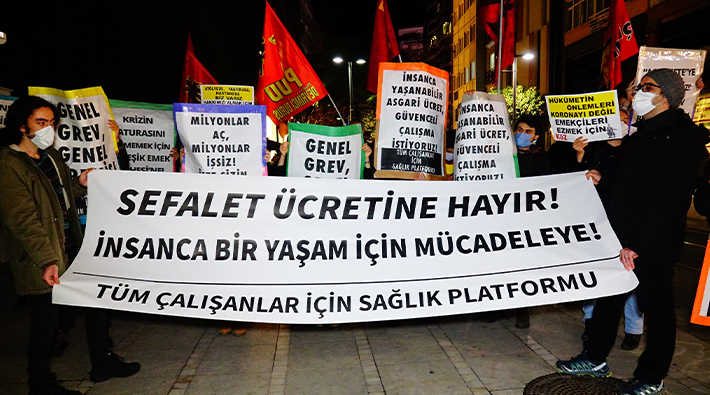 Kadıköy’de 'sefalet ücreti' protestosu: 'Artık geceleri ışık açmadan oturuyoruz'