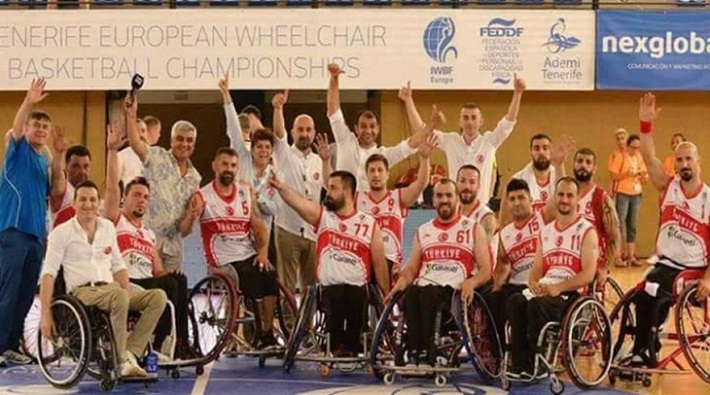 Türkiye, Basketbol Erkekler Tekerlekli Sandalye'de Avrupa Şampiyonu