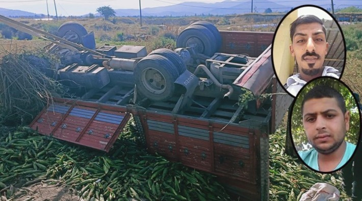 Aydın'da devrilen kamyonun kasasındaki iki tarım işçisi yaşamını yitirdi