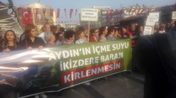 Aydın'da jeotermal santrale karşı eylem: İstemiyoruz, istemiyoruz, istemiyoruz!