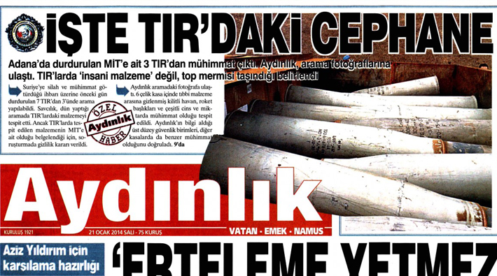 Aydınlık gazetesi yöneticileri hakkında MİT TIR'ları iddianamesi: 10 yıla kadar hapis isteniyor