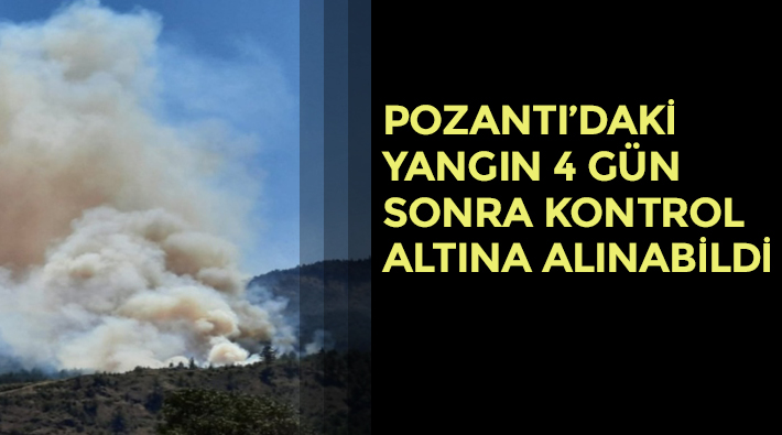 Bakan Pakdemirli açıkladı: Adana'da 4 gündür devam eden orman yangını kontrol altına alındı