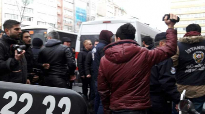 HDP'nin basın açıklamasına polis müdahalesi: 3 gözaltı