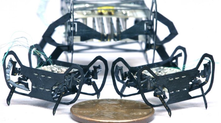 Bilim insanları bozuk para büyüklüğünde robot geliştirdi