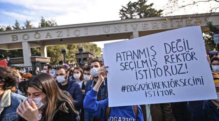 Boğaziçi Üniversitesi Atatürk Enstitüsü öğrencilerinden 'kayyum rektör'e tepki: 'Kabul etmiyoruz, vazgeçmiyoruz!'