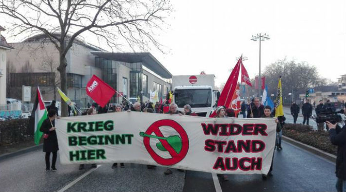 Almanya'da G20 dışişleri bakanları buluşması protesto edildi