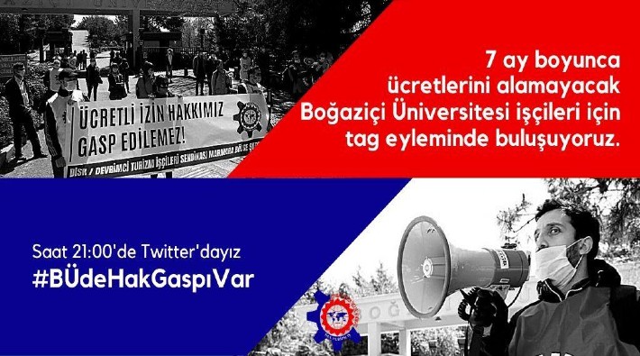 Boğaziçi Üniversitesi çalışanları, yaşadıkları hak gasplarına karşı dayanışmaya çağırdı