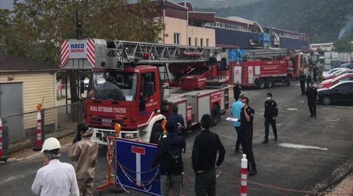 Bursa'da kimya fabrikasında patlama: Bir ölü, 6 yaralı