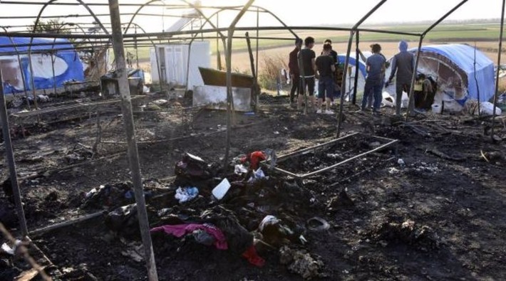 Bursa'da mevsimlik tarım işçilerinin çadırları yandı