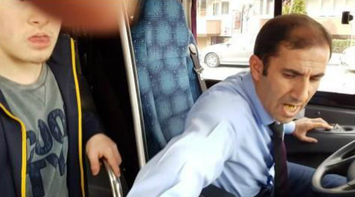 Bursa'da otobüs şoförü, engelli çocuk ve babasını otobüsten zorla indirdi!