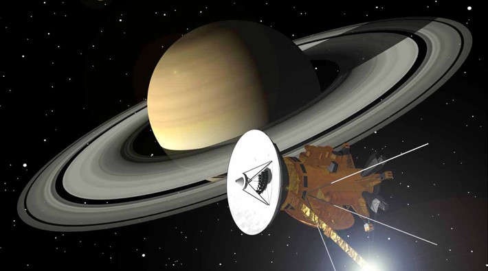 Cassini uzay aracı Google'da doodle oldu